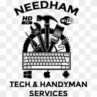 Needham Tech & Handyman Services - Repair And Maintenance Logo Clipart