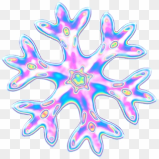 #emoji #snow #snowflake #holographic - Marine Invertebrates Clipart