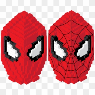Spiderman Face Png - Spider Man Lego Mask Clipart