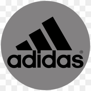 Grey Circle Smaller - Logo De Polos Adidas Clipart