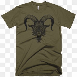 Black Goat Men's Cotton Tee - T-shirt Clipart