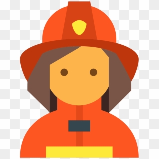 Firefighter Clipart Lady - Fireman Icon Png Transparent Png