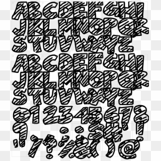 Font Characters Clipart
