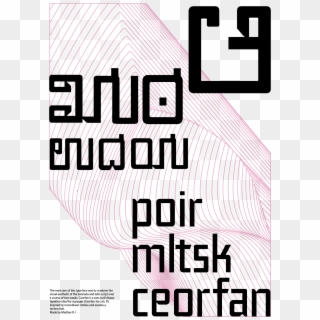 Sans Serif Typeface - Poster Clipart