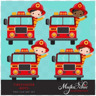 Baby Clipart Firefighter - Firefighter Birthday Sticker - Png Download