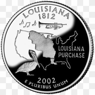 Louisiana Quarter - Louisiana State Quarter Clipart