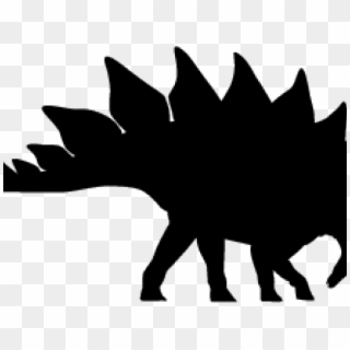 Stegosaurus Clipart Dinosaur Silhouette - Silhouette - Png Download