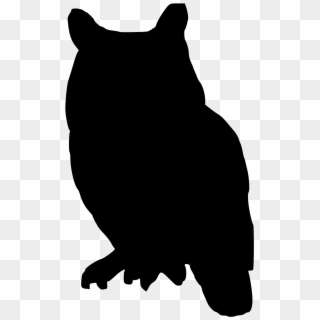 Clipart - Silhouette Owl Clip Art - Png Download