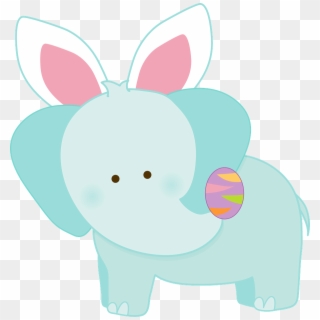 Easter Elephant Clipart