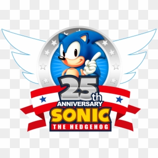 Sonic The Hedgehog 25th Anniversary Logo Clipart