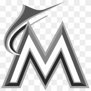 Miami Marlins Logo Black And White - Miami Marlin Clipart