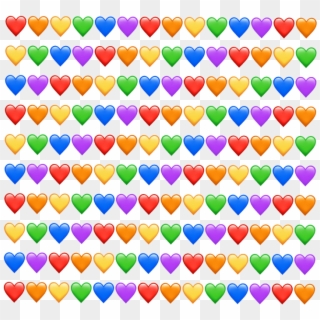 #emoji #emojis #hearts #rainbow #background #red #orange Clipart