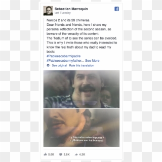 Pablo Escobar's Son Sebastián Marroquín Had A Few Problems Clipart