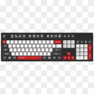 Katakana By Marius 104-key Custom Mechanical Keyboard Clipart