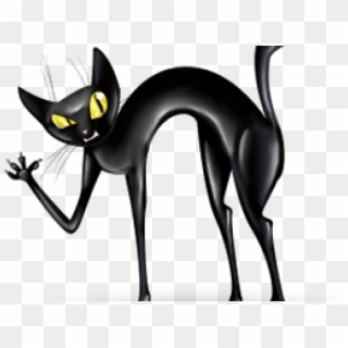 Black Cat Clipart Angry - Png Download