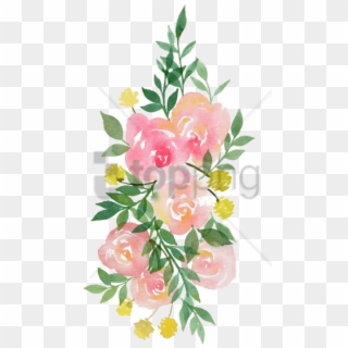 Free Png Transparent Watercolor Flowers Png Image With - Pink Watercolor Flowers Png Clipart