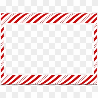 Candy Cane Clipart Banner - Candy Cane Page Border - Png Download