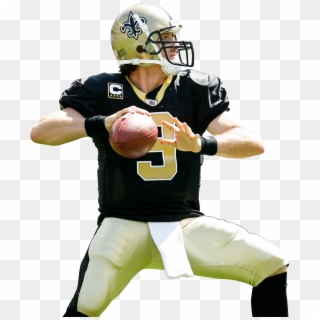 Drew Brees Football Love, Football Stuff, New Orleans - New Orleans Saints Players Png Clipart