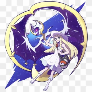 656 Kb Png - Pokemon Moon Lillie And Lunala Clipart