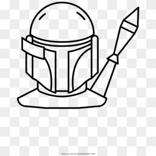 Boba Fett Coloring Page - Sketch Clipart