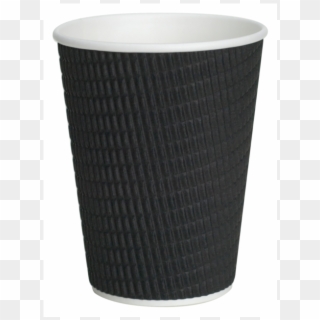 Ripple Cup, Paper, 360ml, 12oz, Black - Coffee Cup Clipart