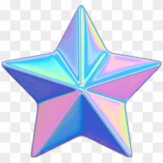 Star Holo Holographic Tumblr Vaporwave Aesthetic Colorf - Craft Clipart