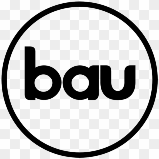 Bau Logo In Black With Black Oval Border - Bau Icon Clipart