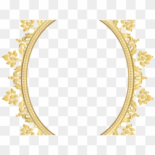 Oval Clipart Border Template - Decorative Photo Frame Png Transparent Png