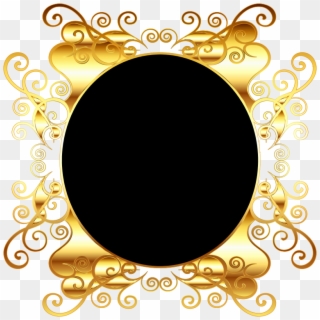 Oval Gold Frame Png Png Medium - Transparent Background Oval Frame Gold Png Clipart