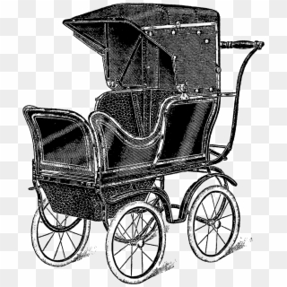 Digital Baby Carriage Image - Wagon Clipart