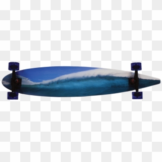 Blue Wave - Blue Pintail Longboard Clipart