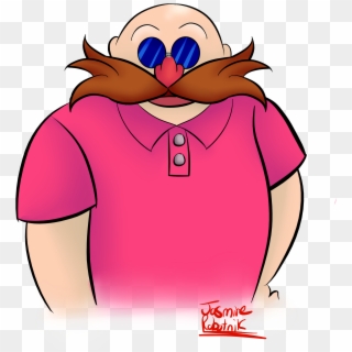 Eggman's Pink Polo Shirt Clipart