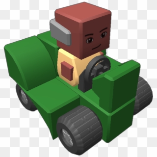 The Mower Guy From Happy Wheels - Bulldozer Clipart