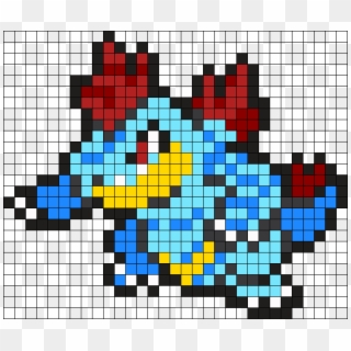 Feraligatr Pokemon Bead Pattern Perler Bead Pattern - Feraligatr Pixel Art Clipart