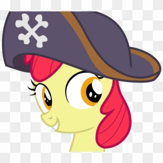Apple Bloom W Pirate Hat By Frownfactory - My Little Pony Apple Bloom Pirate Clipart