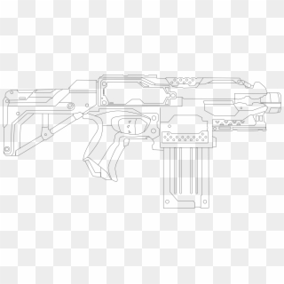 Nerf Gun Coloring Pages 92278 Clipart