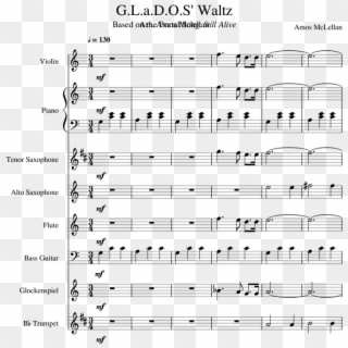 G - L - A - D - O - S' Waltz - Sheet Music Clipart