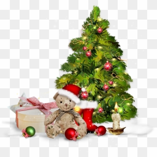 Christmas Tree With Presents, Christmas Trees, Maria - Christmas Image Frames Free Clipart