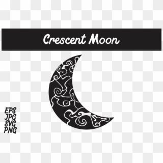 Crescent Moon Svg Vector Image Graphic By Arief Sapta - Batik Mega Mendung Vector Png Clipart