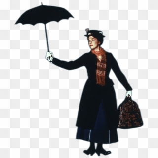 At The Movies - Julie Andrews Mary Poppins Umbrella Clipart