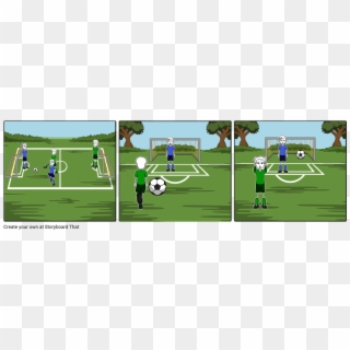 Nick On The Soccer Field - Football Clipart