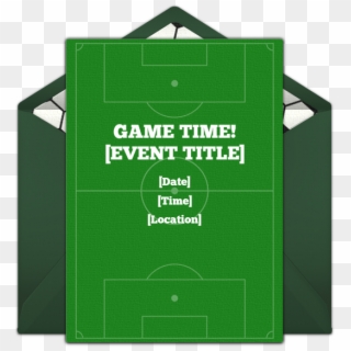 Soccer Field Online Invitation - Signage Clipart