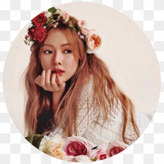 Hyuna X Beige Aesthetic Icons~ - Hyuna Perfil Clipart