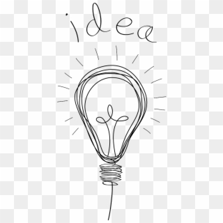 Light Bulb, Ideas, Sketch, I Think, Discovery Light - One Line Drawing Light Bulb Clipart