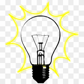 Lamp,light,electric Light,light Bulb,idea,blink,yellow, - Vintage Light Bulb Clip Art - Png Download