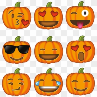 Pumpkin Emoji Collection - Jack-o'-lantern Clipart