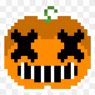 Carved Pumpkin Emoji - Deadpool Logo Pixel Art Clipart