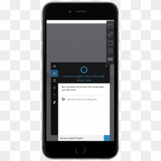 Fig 5 Cortana Win10 Klingon - Smartphone Clipart