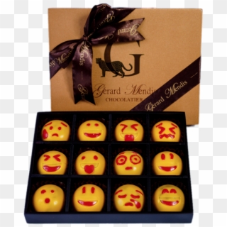 Emoji 12 Piece Classic Wooden Box - Chocolate Clipart
