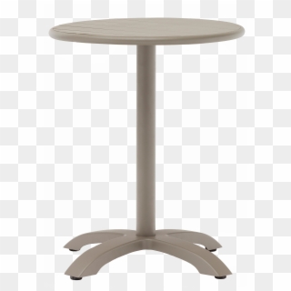 Aluminum Round Table Top With Base Champagne Finish Clipart